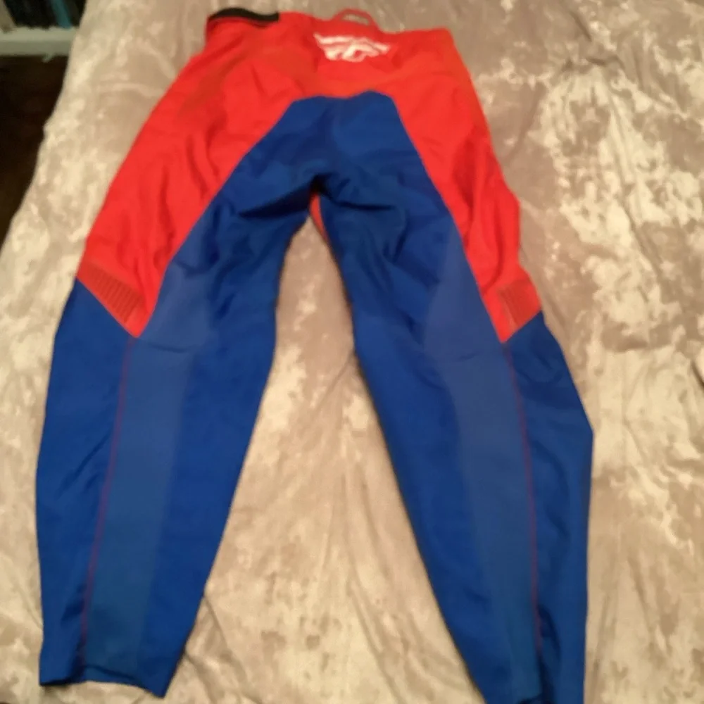 Fly Racing Red and Blue Pants - Picture 4 of 5